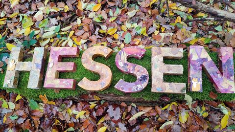 Hessen-Buchstaben der Kita Fuchsbau in Raunheim