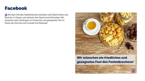 Facebook-Post vom 01. Mai 2022