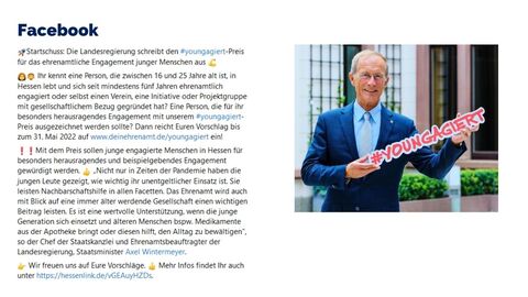 Facebook-Post vom 12. April 2022