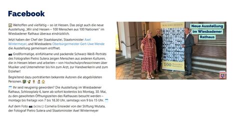 Facebook-Post vom 20. Mai 2022