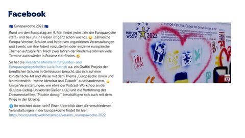 Facebook-Post vom 04. Mai 2022
