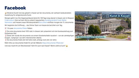 Facebook-Post vom 17.06.2022