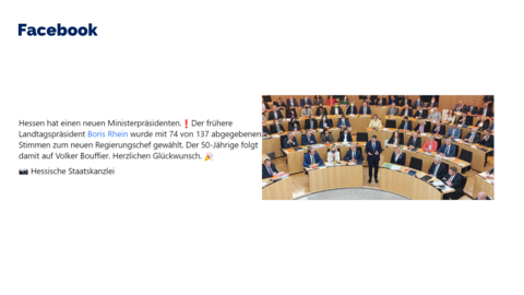 Facebook-Post vom 31. Mai 2022