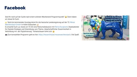 Facebook-Post vom 27. Mai 2022