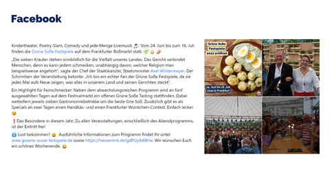 Facebook-Post vom 25. Juni 2022