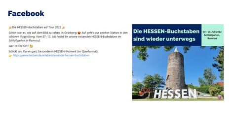 Facebook-Post vom 06.07.2022