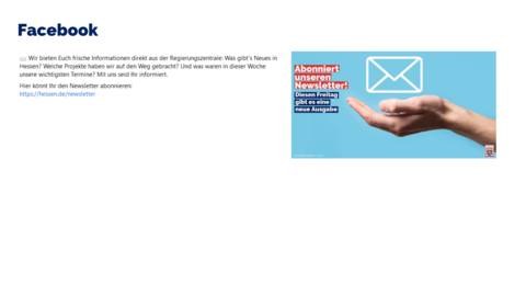 Facebook-Post vom 25. August 2022