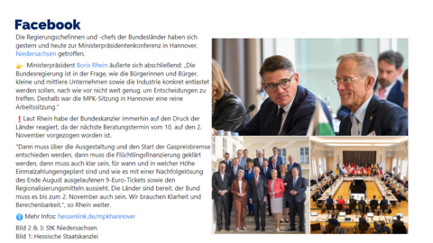 Facebook-Post von Freitag, 21. Oktober 2022 um 14:35