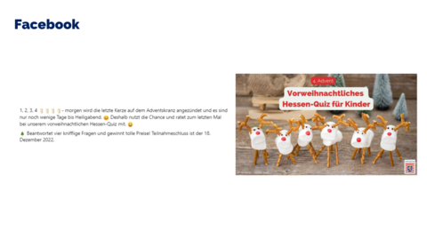 Facebook-Post von Samstag, 17. Dezember 2022