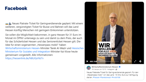 Facebook-Post von Montag, 16. Januar 2023 um 15:20