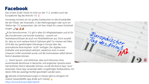 Facebook-Post von Samstag, 11. Februar 2023 um 07:55