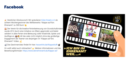 Facebook-Post vom 22.04.2023