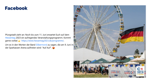 Facebook-Post von Samstag, 3. Juni 2023 um 20:03
