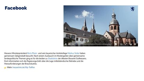 Facebook-Post vom 22. August 2023