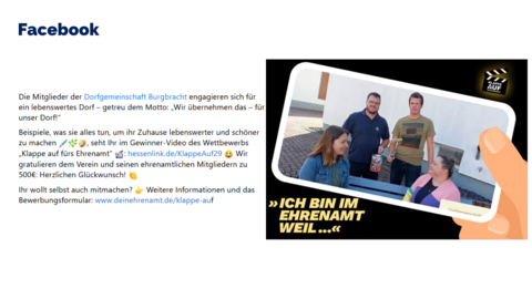 Facebook-Post vom 17. September 2023