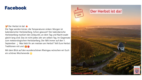 Facebook-Post vom 22. September 2023