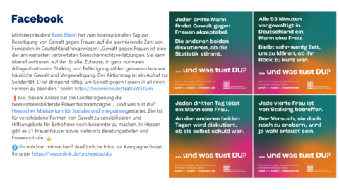 Facebook-Post vom 25. November 2023