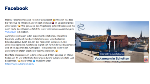 Facebook-Post vom 05. Januar 2024