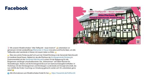 Facebook-Post vom 21. Januar 2024