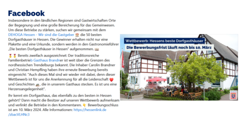 Facebook-Post vom 28. Februar 2024