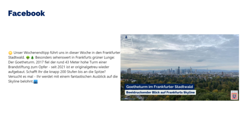 Facebook-Post vom 10. Mai 2024