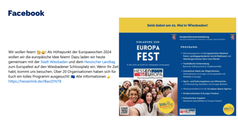 Facebook-Post von Dienstag, 21. Mai 2024 um 09:10