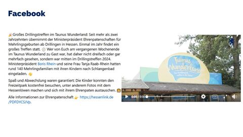 Facebook-Post vom 01.07.24