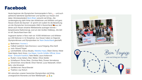 Facebook-Post vom 26. Juli 2024