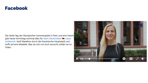 Facebook-Post vom 11. August 2024