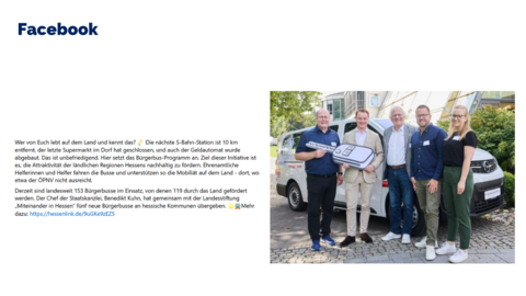 Facebook-Post vom 23. August 2024