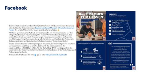 Facebook Post vom 19. Januar 2025