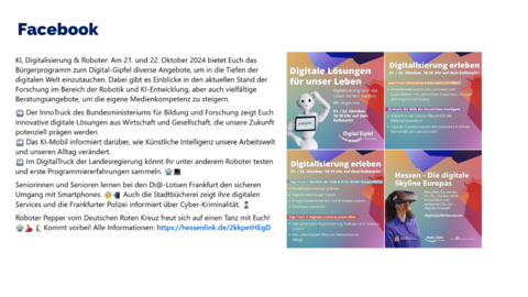 Facebook-Post vom 19. Oktober 2025
