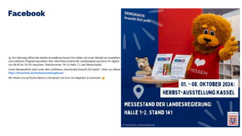 Facebook-Post von Montag, 30. September 2024 um 11:00