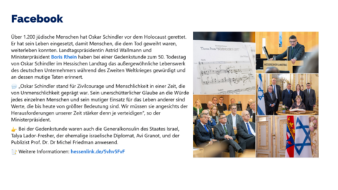 Facebook-Post vom 9. Oktober 2024