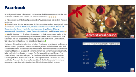 Facebook Post vom 01. Dezember 2024