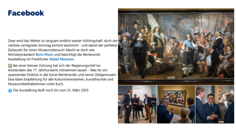 Facebook-Post vom 07.März 2025