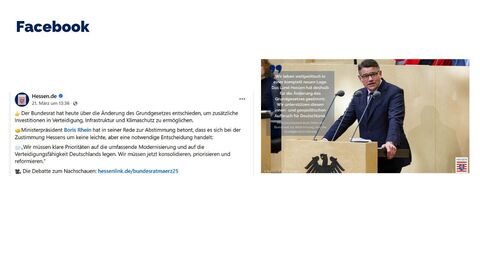 Facebook-Post vom 21. März 2025