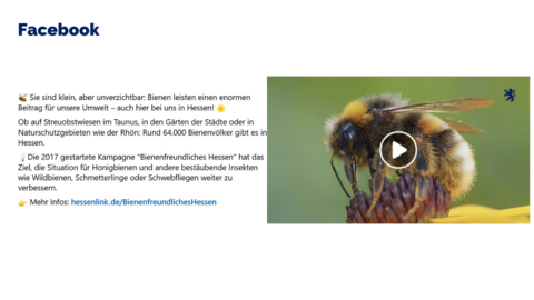 Facebook Post vom 20. Mai 2025