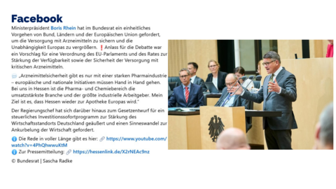 Facebook-Post vom 11. Juli 2025