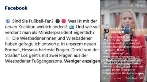 Facebook-Post vom 31. Juli 2025