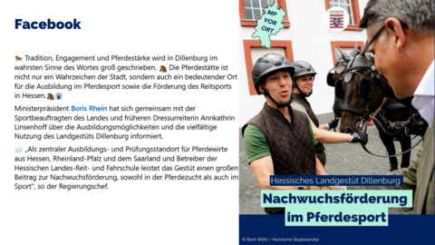 Facebook-Post vom 1. August 2025