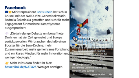 Facebook-Post vom 2. September 2025