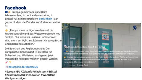 Facebook-Post vom 3. September 2025