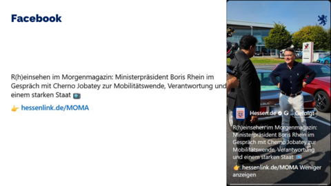 Facebook-Post vom 3. September 2025