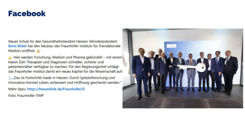 Facebook-Post vom 12. September 2025